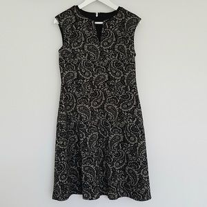 Tommy Hilfiger black and Gold brocade dress